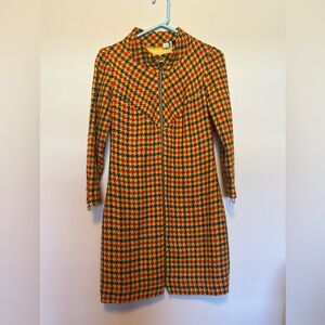 Vintage 1960s mod checked mini dress or tunic